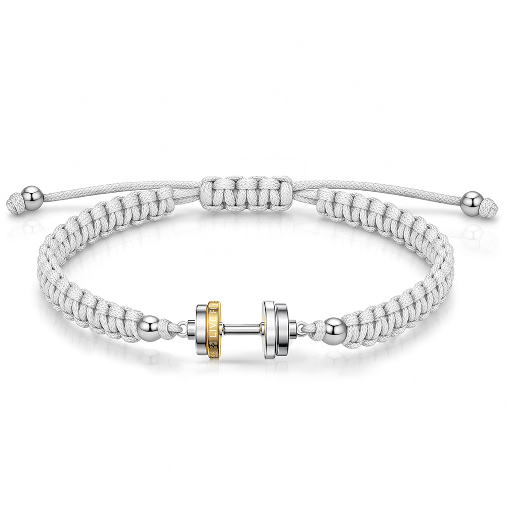 Ceramic Dumbbell Cord Bracelet RAWNESS® | Where Fitness Meets Fashion