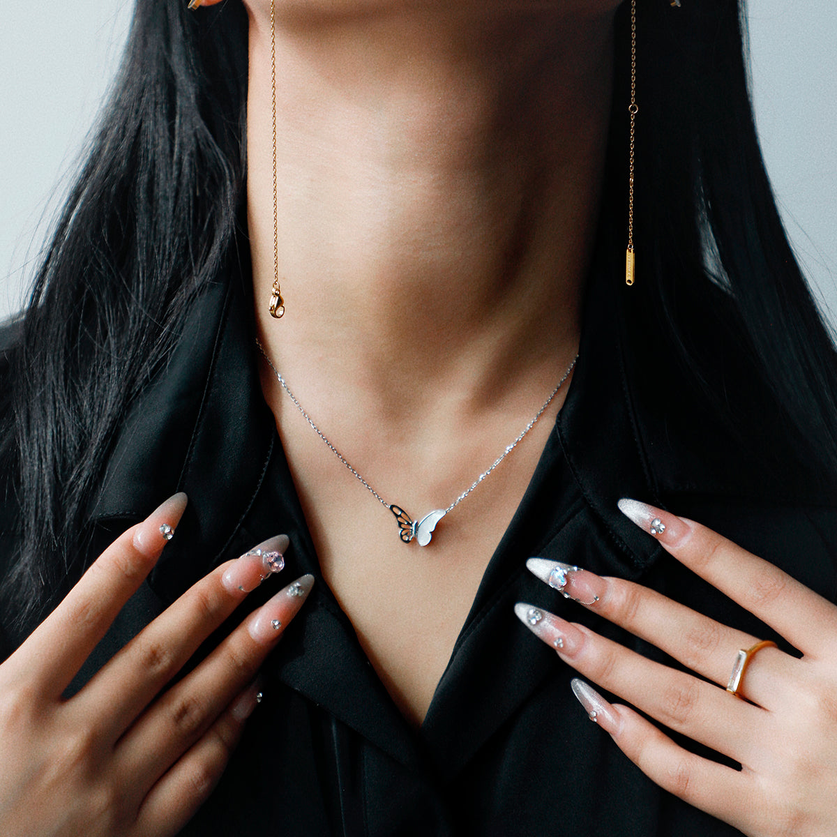 RAWNESS Whispering Wings Butterfly Necklace RAWNESS