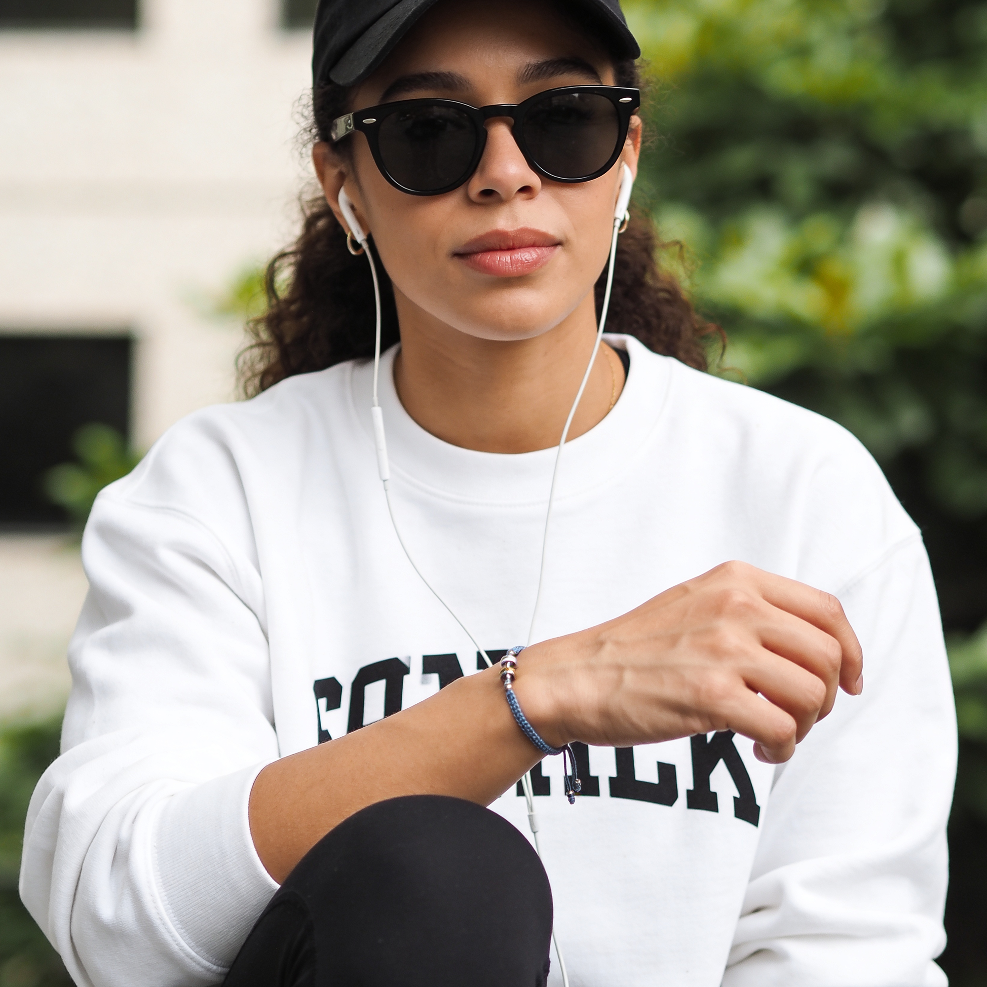 Ceramic Dumbbell Cord Bracelet RAWNESS® | Where Fitness Meets Fashion