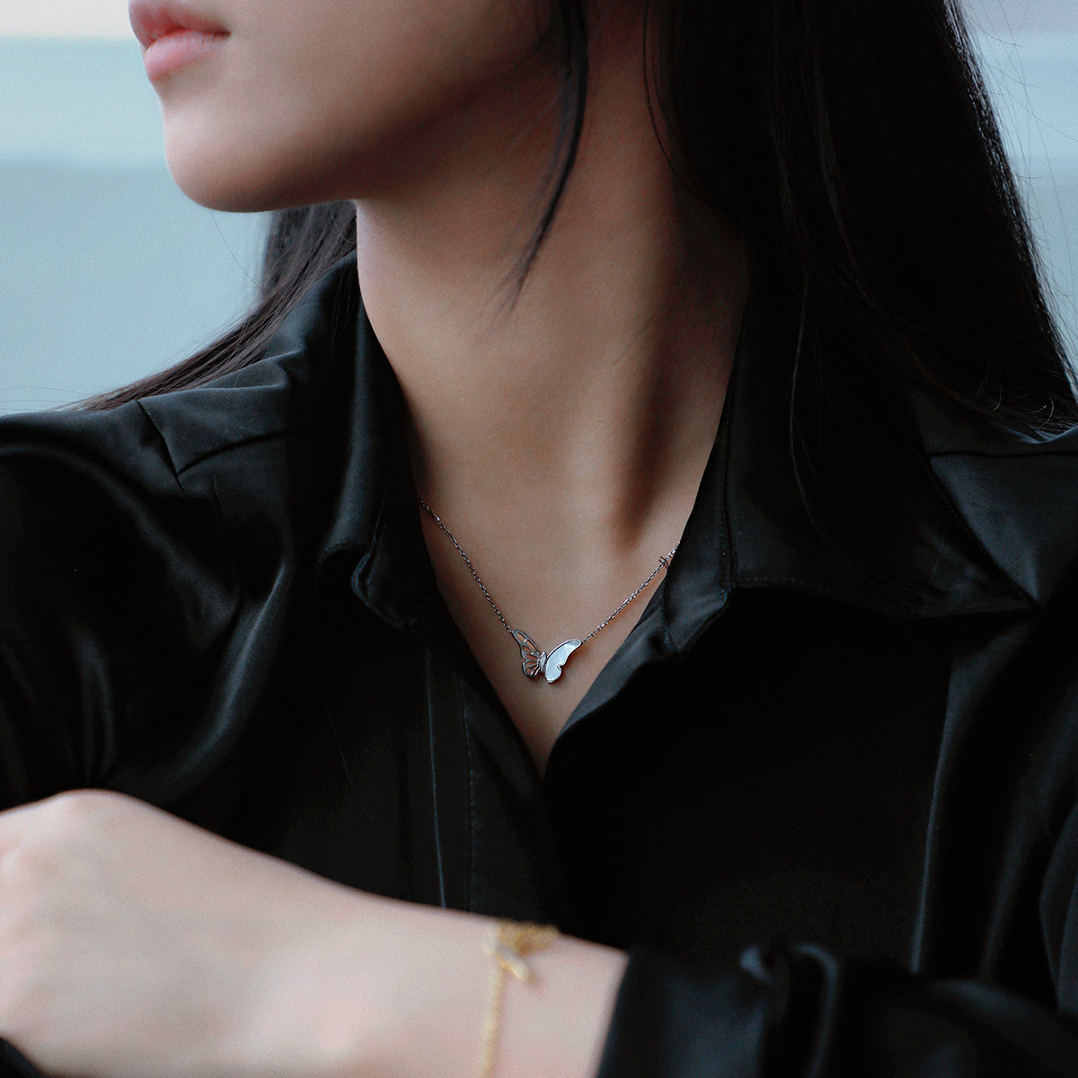 RAWNESS Whispering Wings Butterfly Necklace RAWNESS