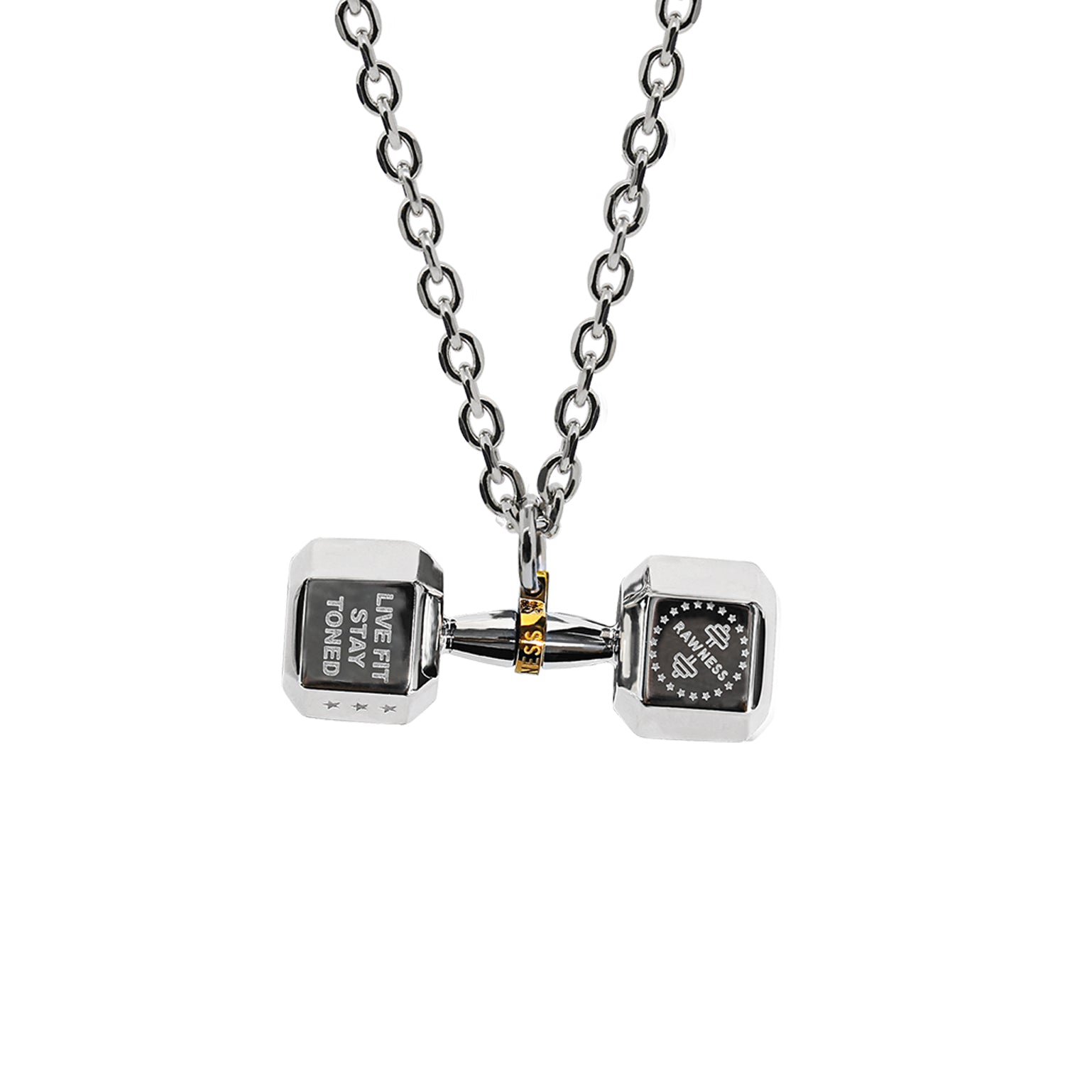 RAWNESS Necklace Basic Dumbbell Pendant RAWNESS