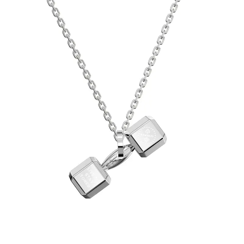Mini Dumbbell Pendant Necklace for ladies - RAWNESS
