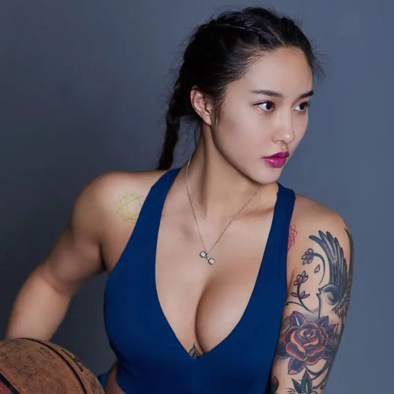 Mini Dumbbell Pendant Necklace for ladies - RAWNESS