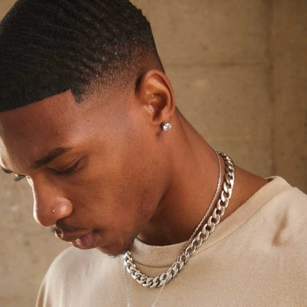 RAWNESS Ear Studs Moissanite Four-Claw Earrings - RAWNESS