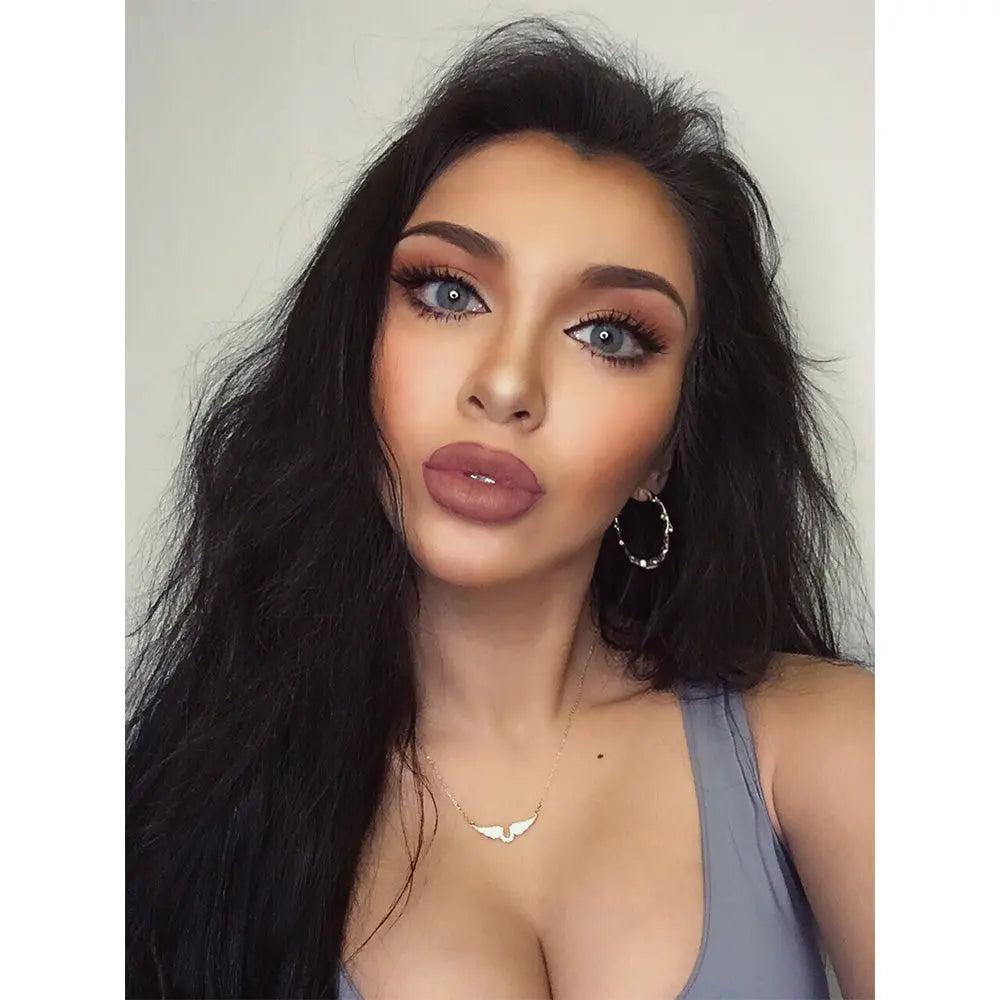 RAWNESS Necklace Angel Wing Chocker Silver Platinum Moissanite RAWNESS