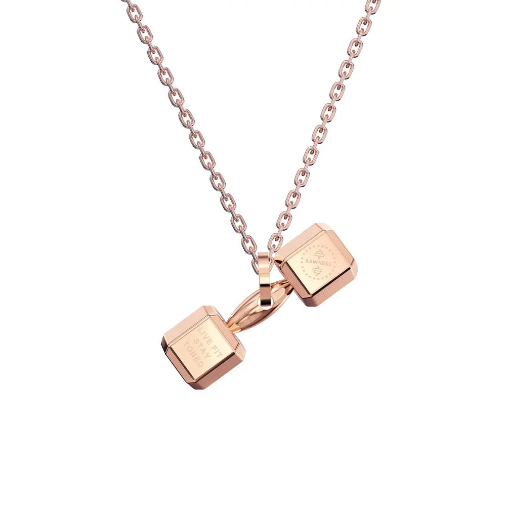 RAWNESS Necklace Basic Dumbbell Pendant - RAWNESS