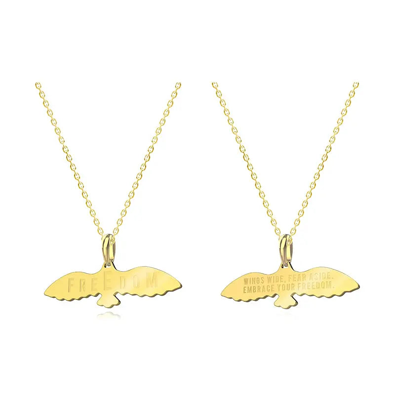 RAWNESS Necklace Charm of Freedom Bird Pendant - RAWNESS