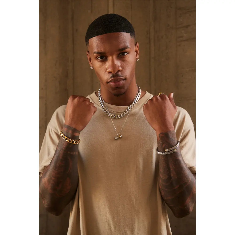 RAWNESS Necklace Classic Barbell Shaped Pendant - RAWNESS