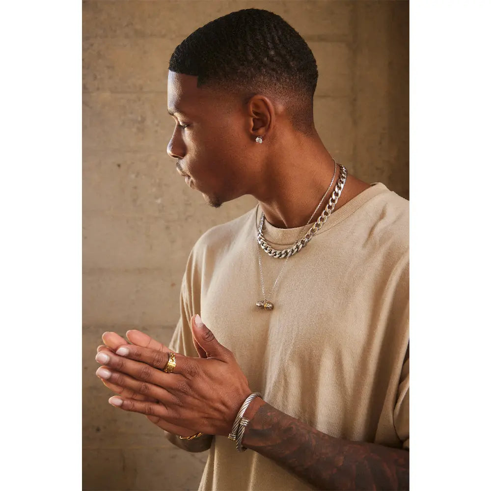 RAWNESS Necklace Classic Barbell Shaped Pendant - RAWNESS