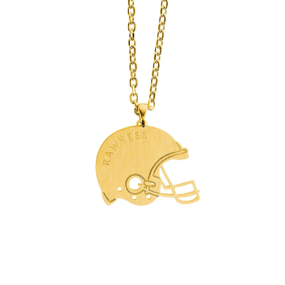 RAWNESS Necklace Football Helmet Pendant RAWNESS
