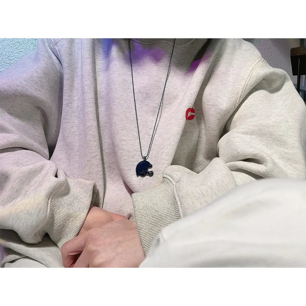 RAWNESS Necklace Football Helmet Pendant RAWNESS