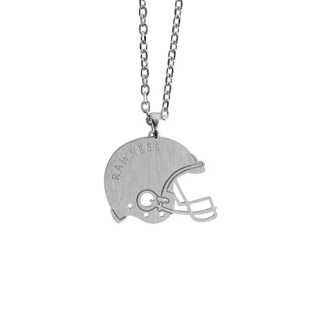 RAWNESS Necklace Football Helmet Pendant RAWNESS