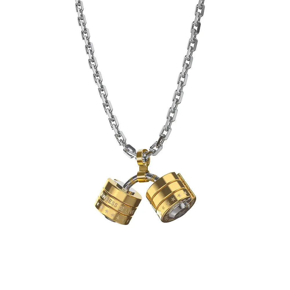 RAWNESS Necklace Gravity Defying Barbell Pendant - RAWNESS