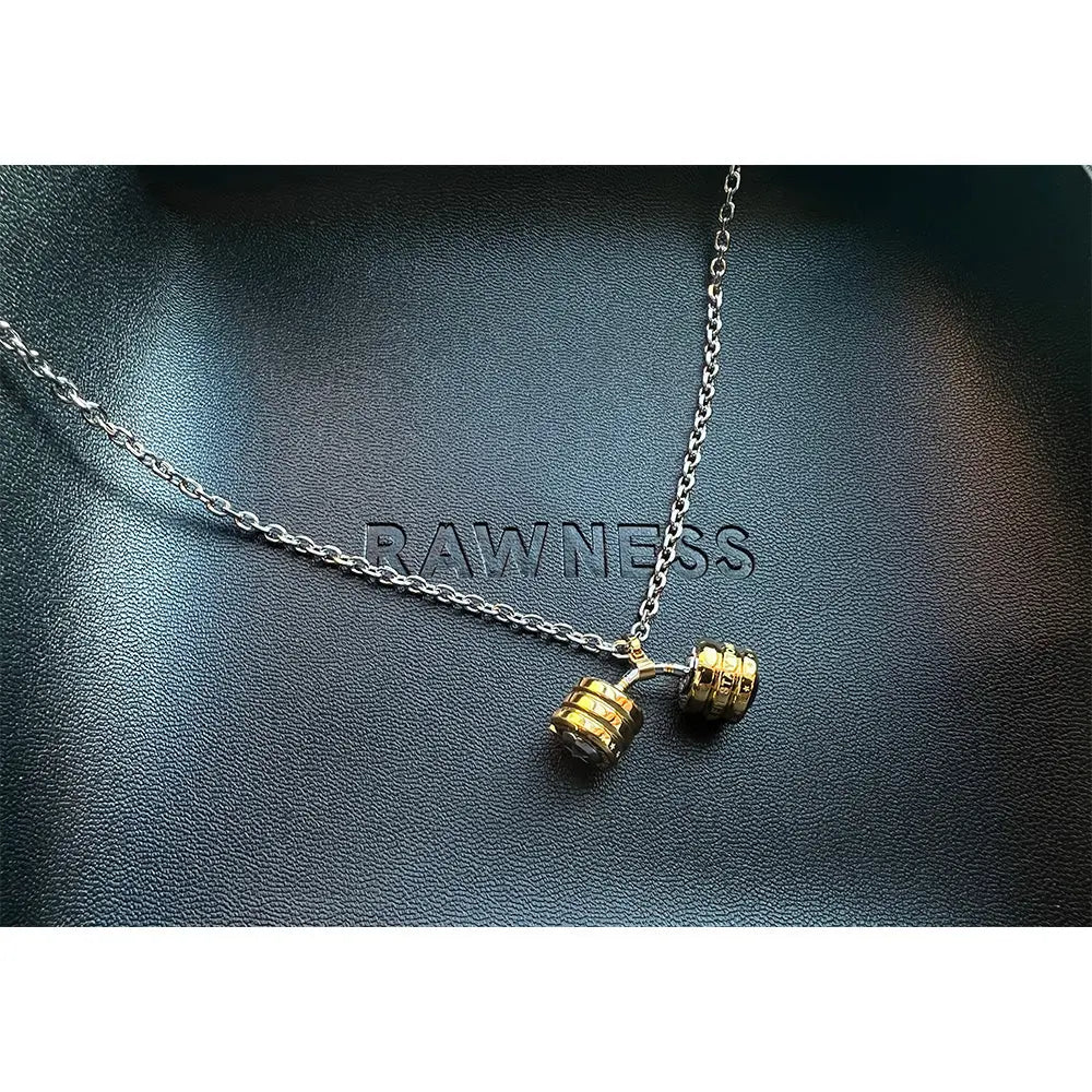 RAWNESS Necklace Gravity Defying Barbell Pendant - RAWNESS