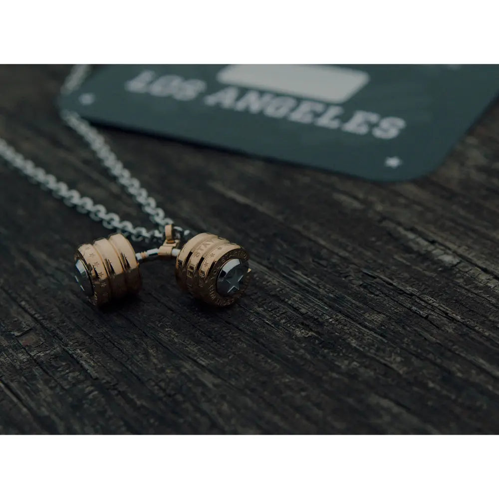 RAWNESS Necklace Gravity Defying Barbell Pendant - RAWNESS