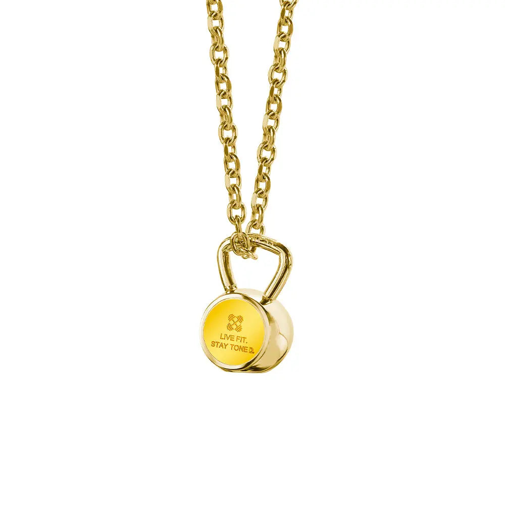 RAWNESS Necklace Kettle-bell Shaped Pendant Fitness CrossFit Gift - RAWNESS