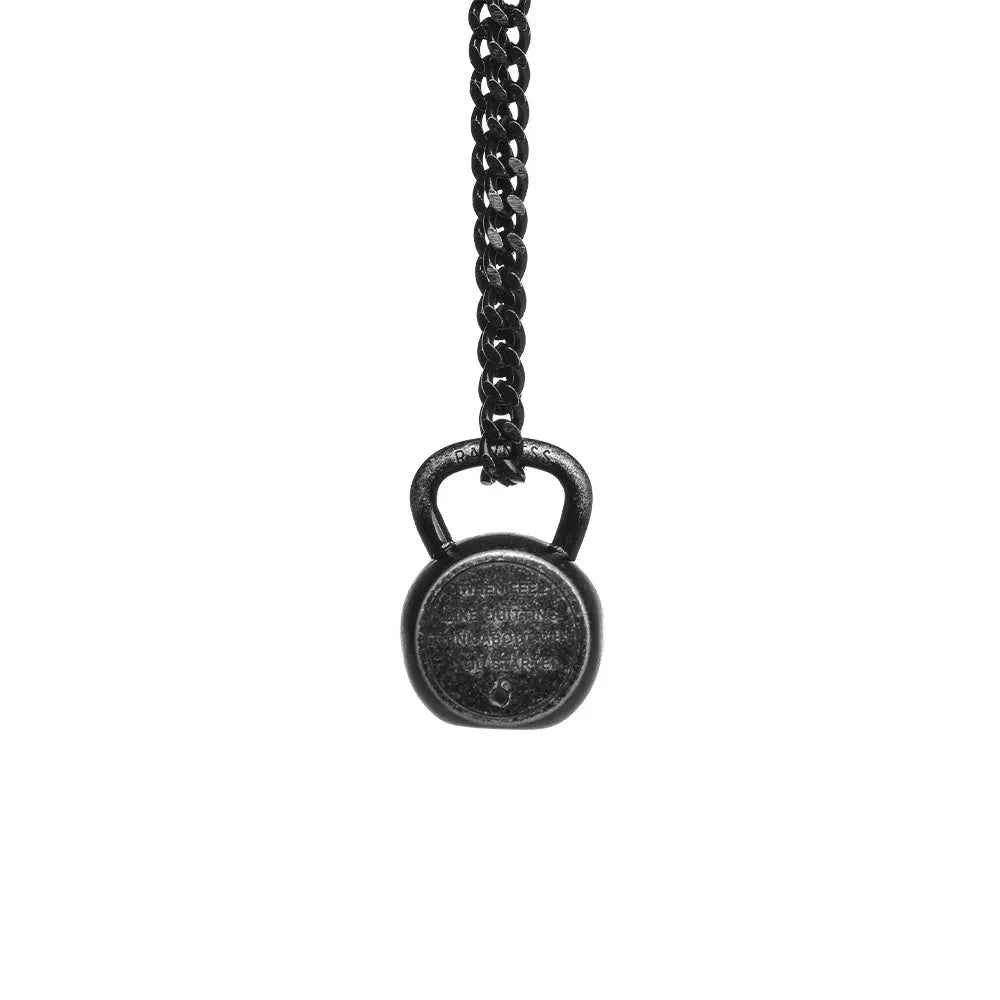 RAWNESS Necklace Kettle-bell Shaped Pendant Fitness CrossFit Gift - RAWNESS