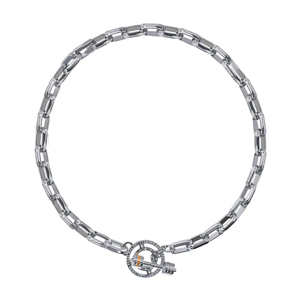 RAWNESS Necklace OT Lock Chain Weight Plate Barbell Widgets - RAWNESS