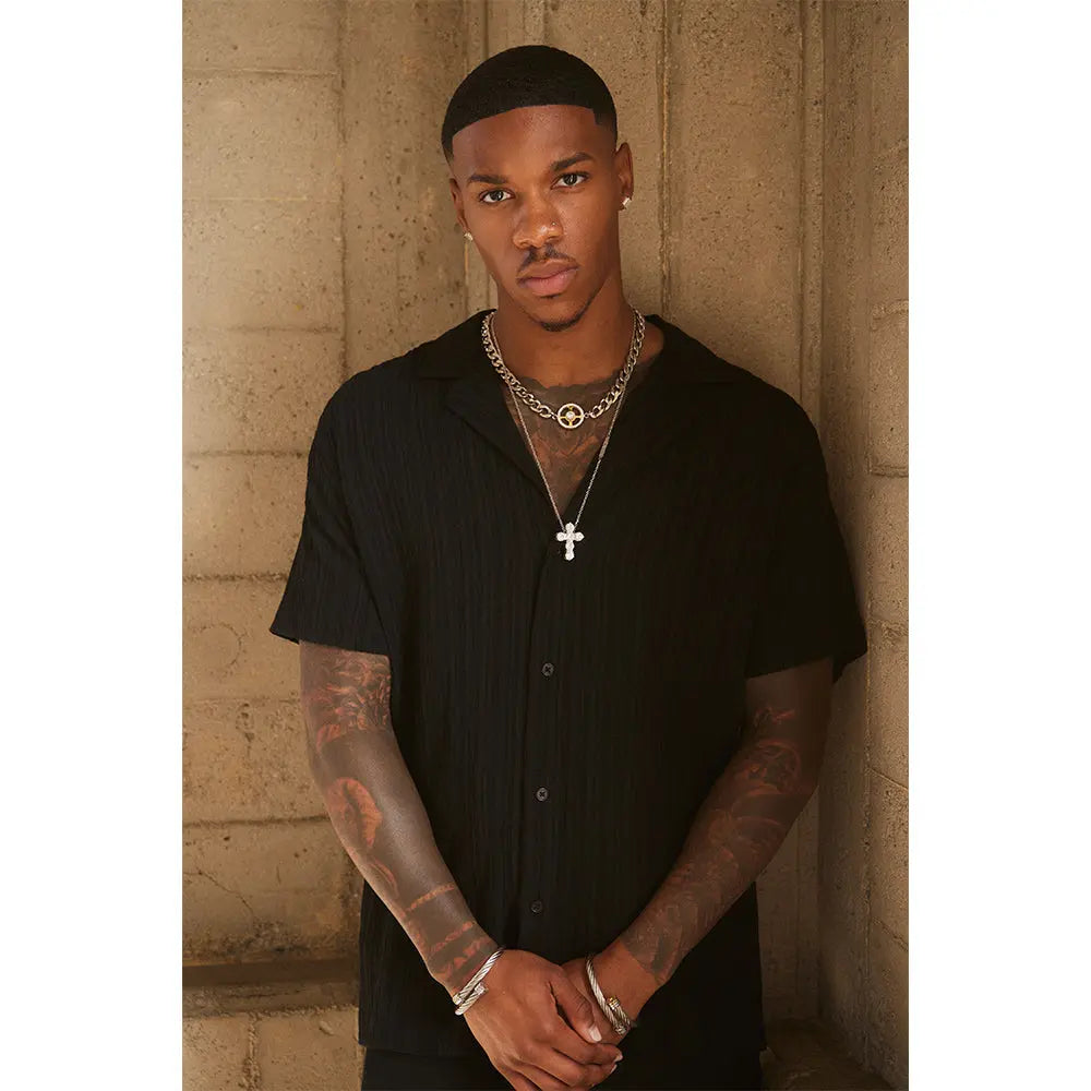 RAWNESS Necklace Weight Plate Pendant Cuban Chain Strength Meets Luxury RAWNESS