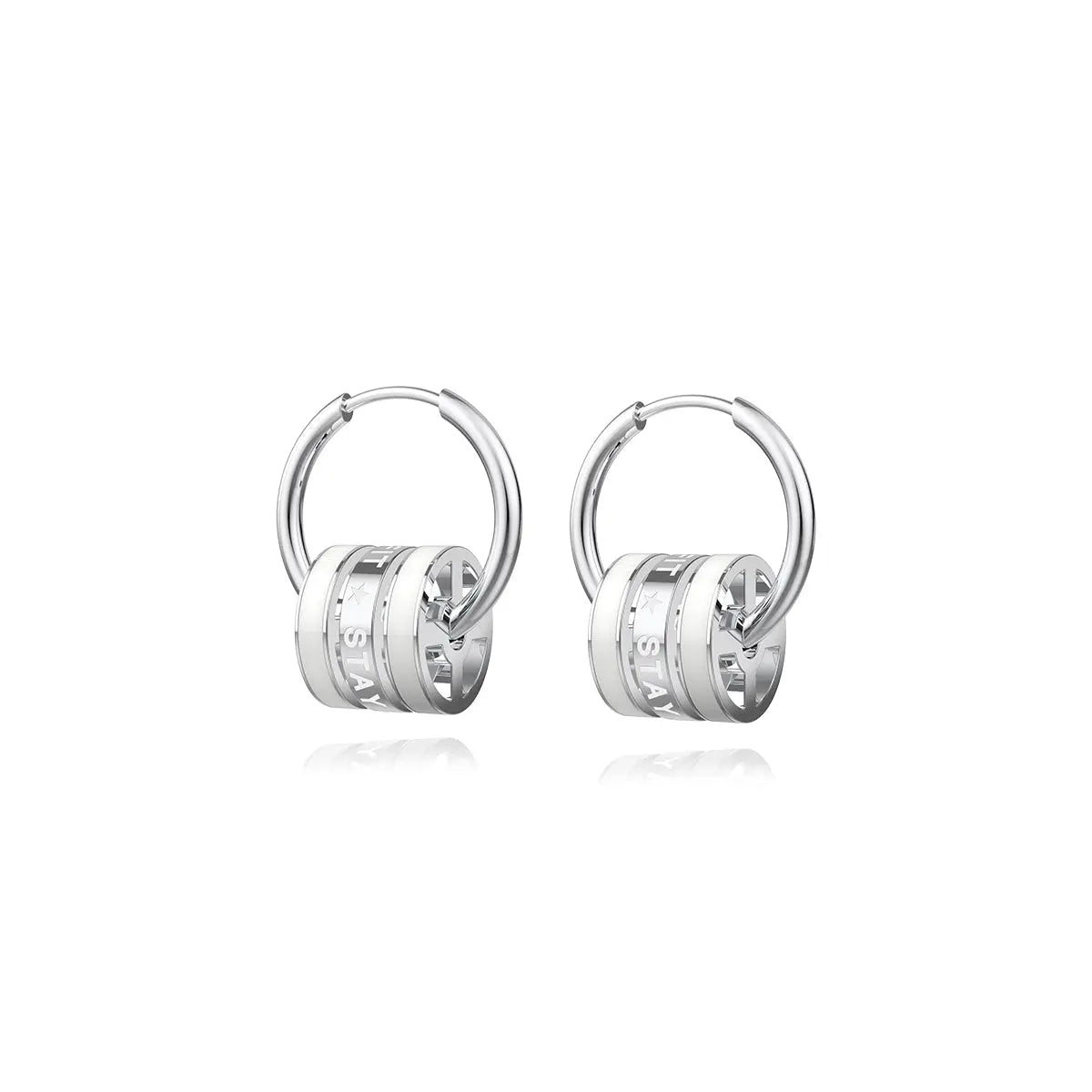 RAWNESS Weight Plate Hoop Earrings RAWNESS