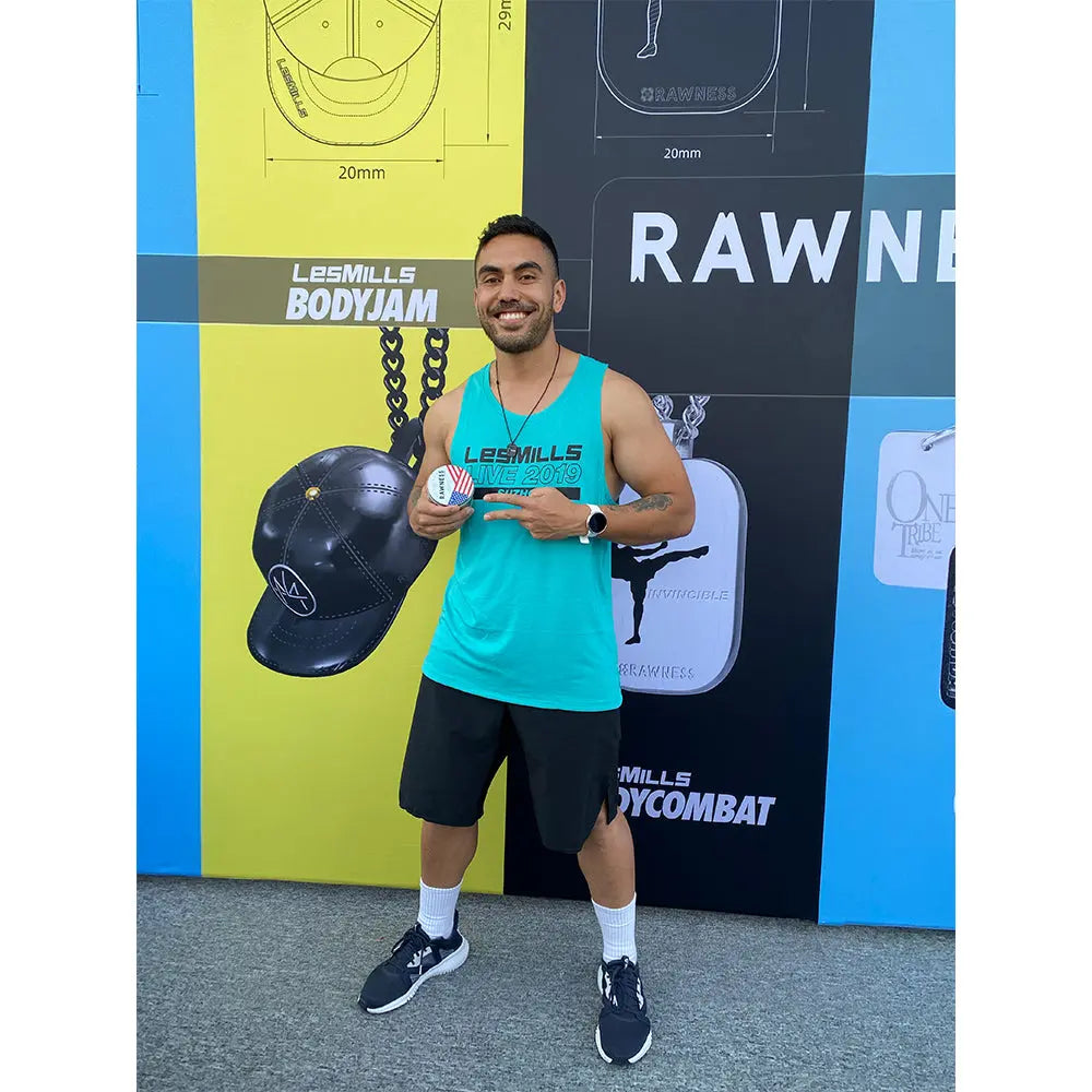 RAWNESS x Les Mills BodyCombat ID Plate Necklace RAWNESS