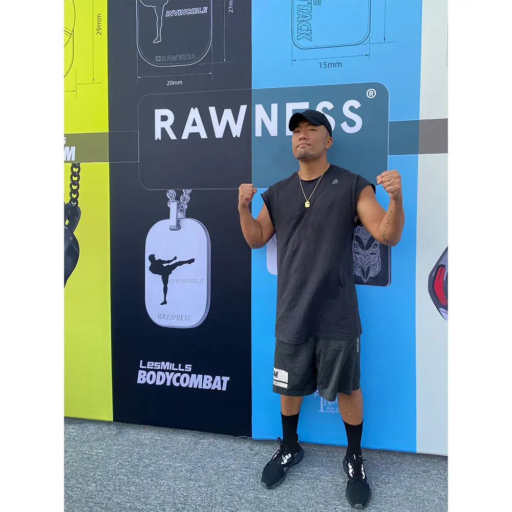 RAWNESS x Les Mills BodyCombat ID Plate Necklace RAWNESS