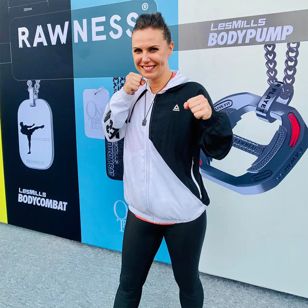 RAWNESS x Les Mills BodyCombat ID Plate Necklace RAWNESS