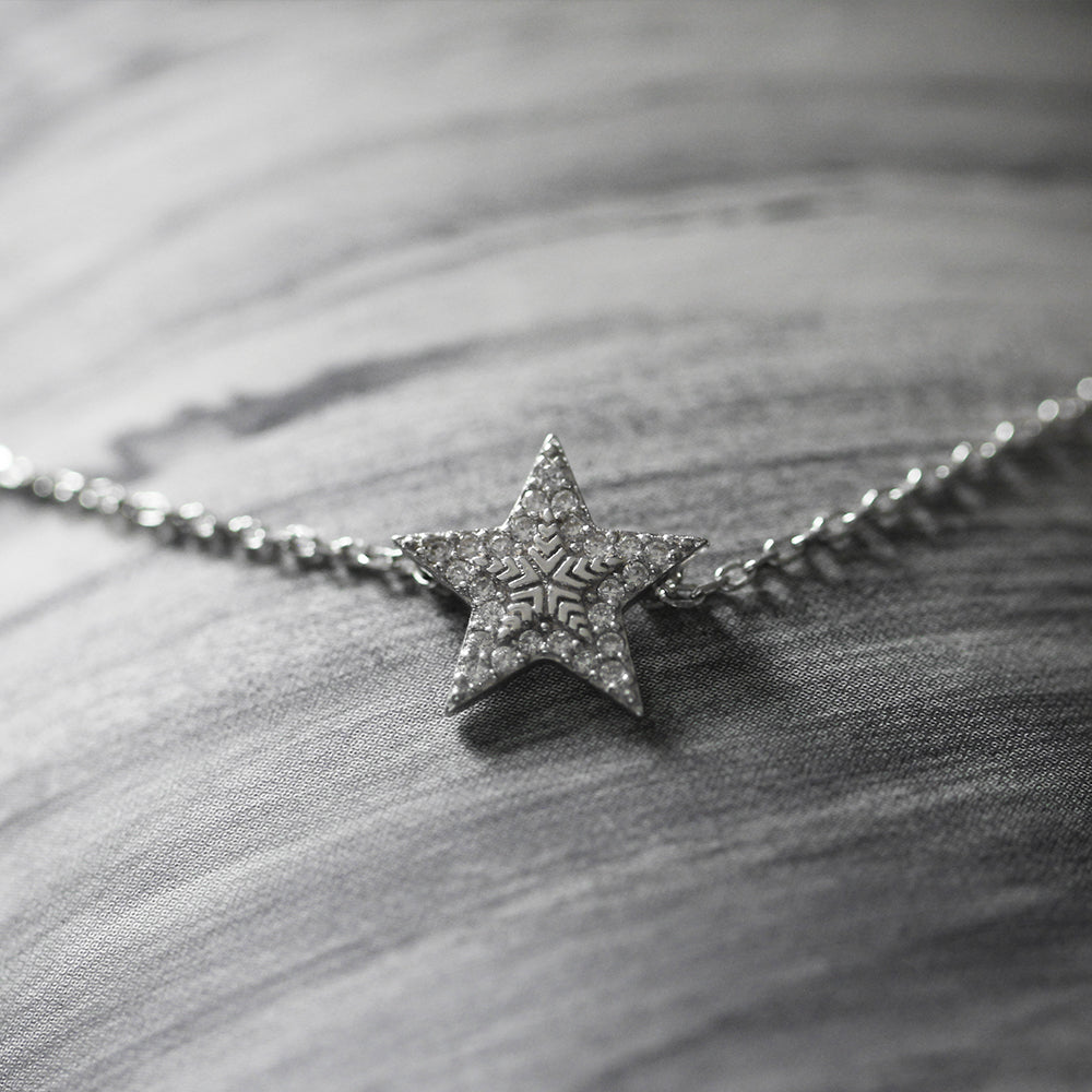Star Choker Necklace - 925 Silver - RAWNESS
