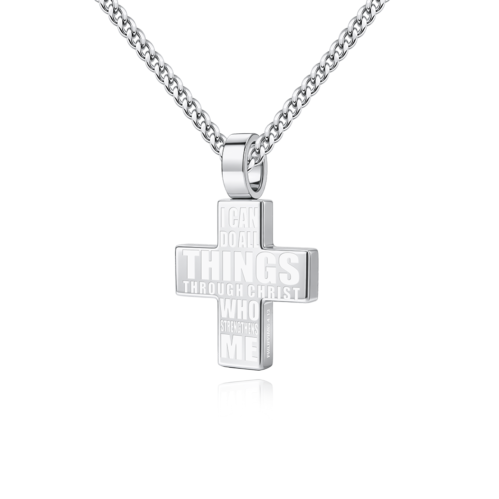 Scripture Cross Necklace RAWNESS® | Where Fitness Meets Fashion