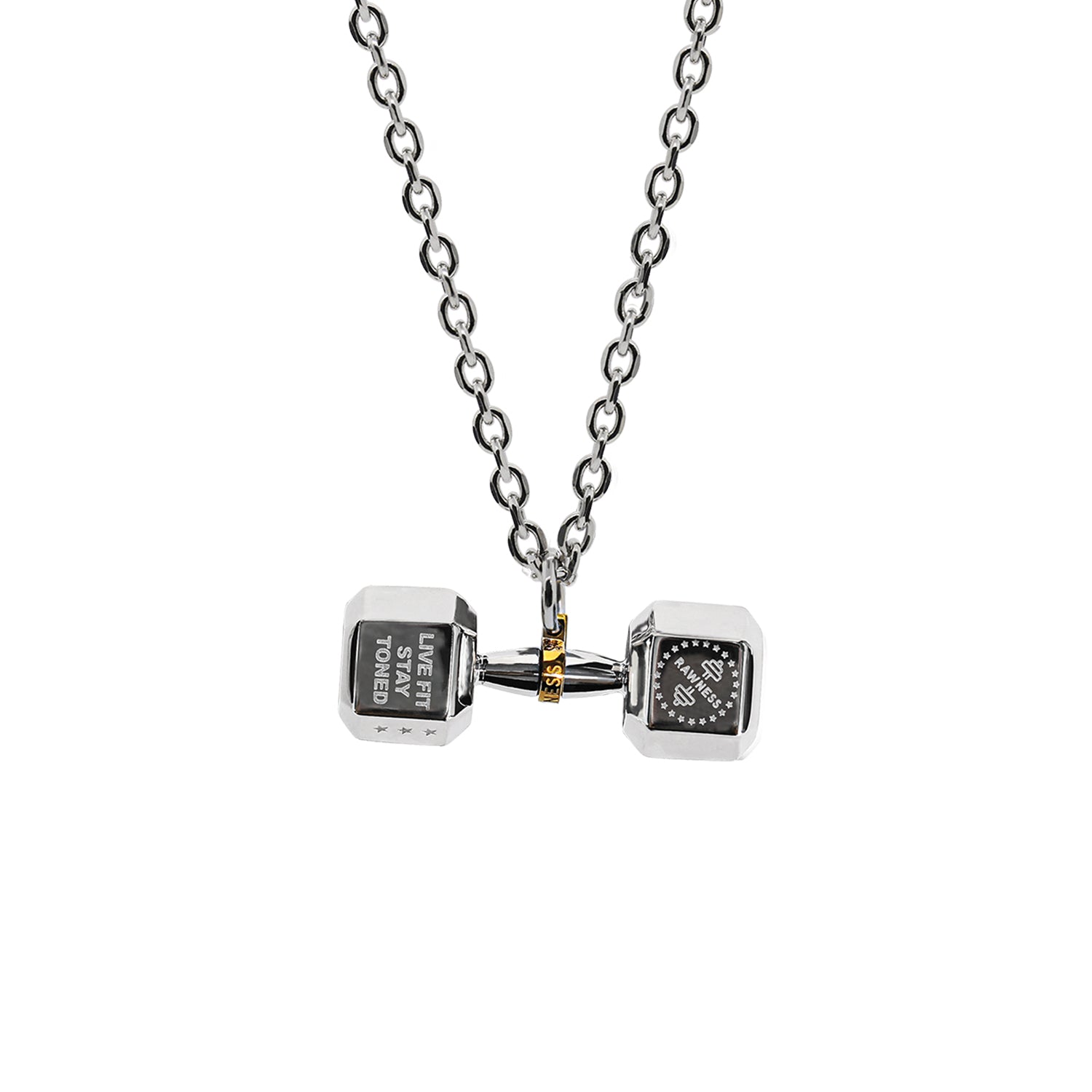 RAWNESS Necklace Basic Dumbbell Pendant RAWNESS