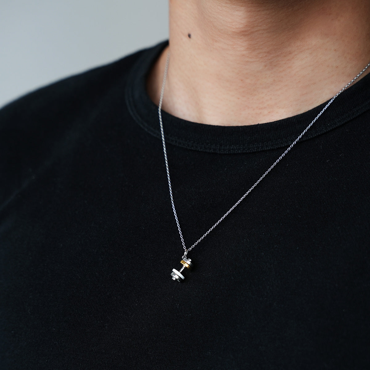 RAWNESS Ceramic Accent Dumbbell Necklace RAWNESS
