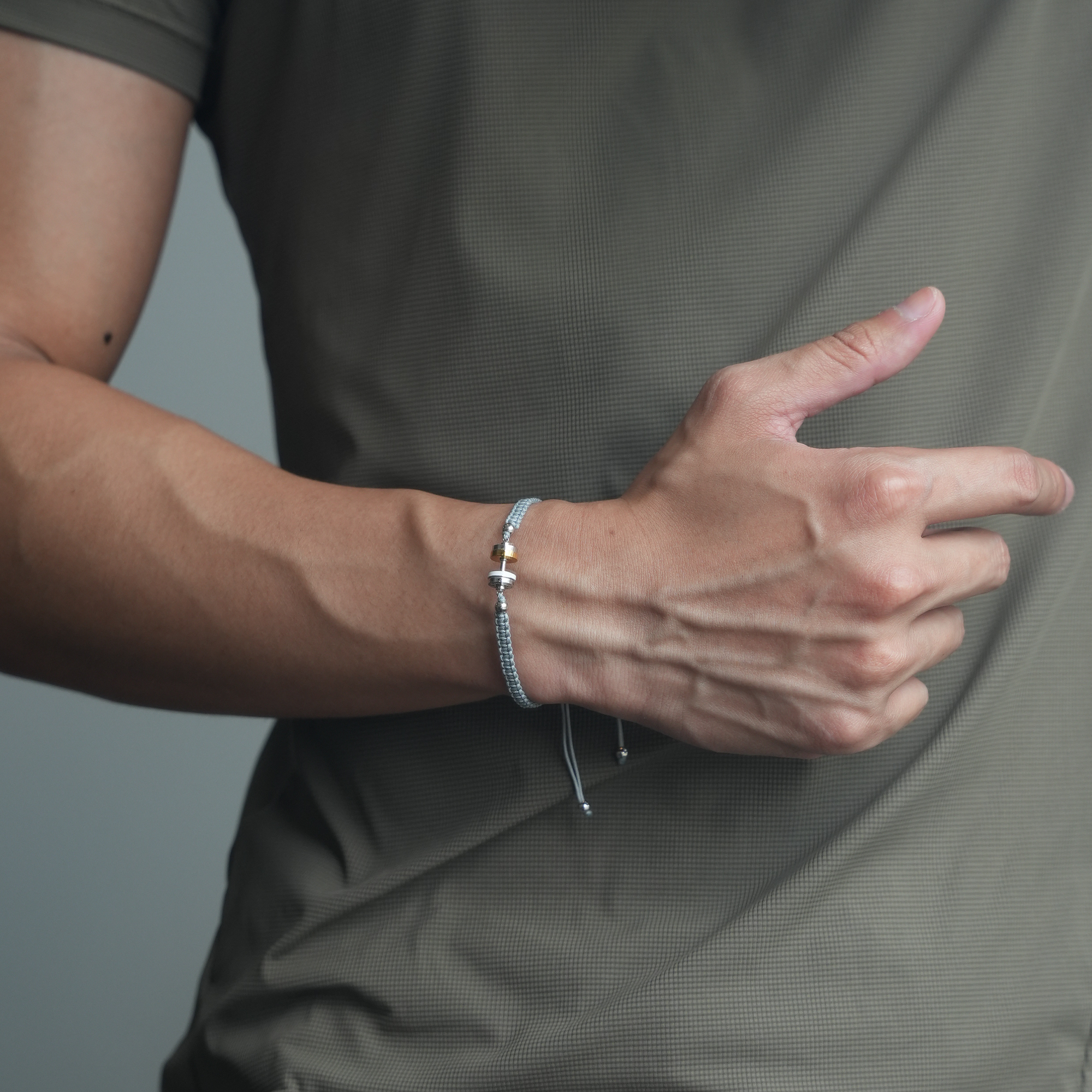 Ceramic Dumbbell Cord Bracelet RAWNESS® | Where Fitness Meets Fashion