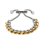 RAWNESS Bracelet Gold & Silver Cuban Link Bold Elegance Timeless Appeal - RAWNESS