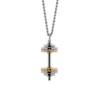 RAWNESS Necklace Barbell Pendant - Fitness Inspired Genderless Design in Gold & Silver - RAWNESS