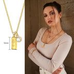 RAWNESS Necklace Gold Brick Shaped - RAWNESS