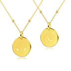 RAWNESS Necklace Graceful Outline Pattern Pendant - RAWNESS