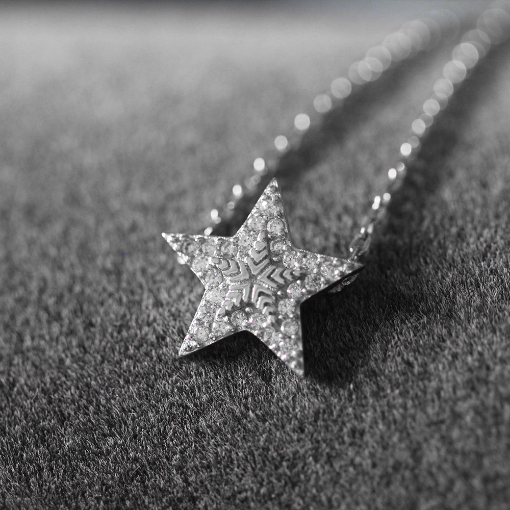 Star Choker Necklace -  925 Silver - RAWNESS