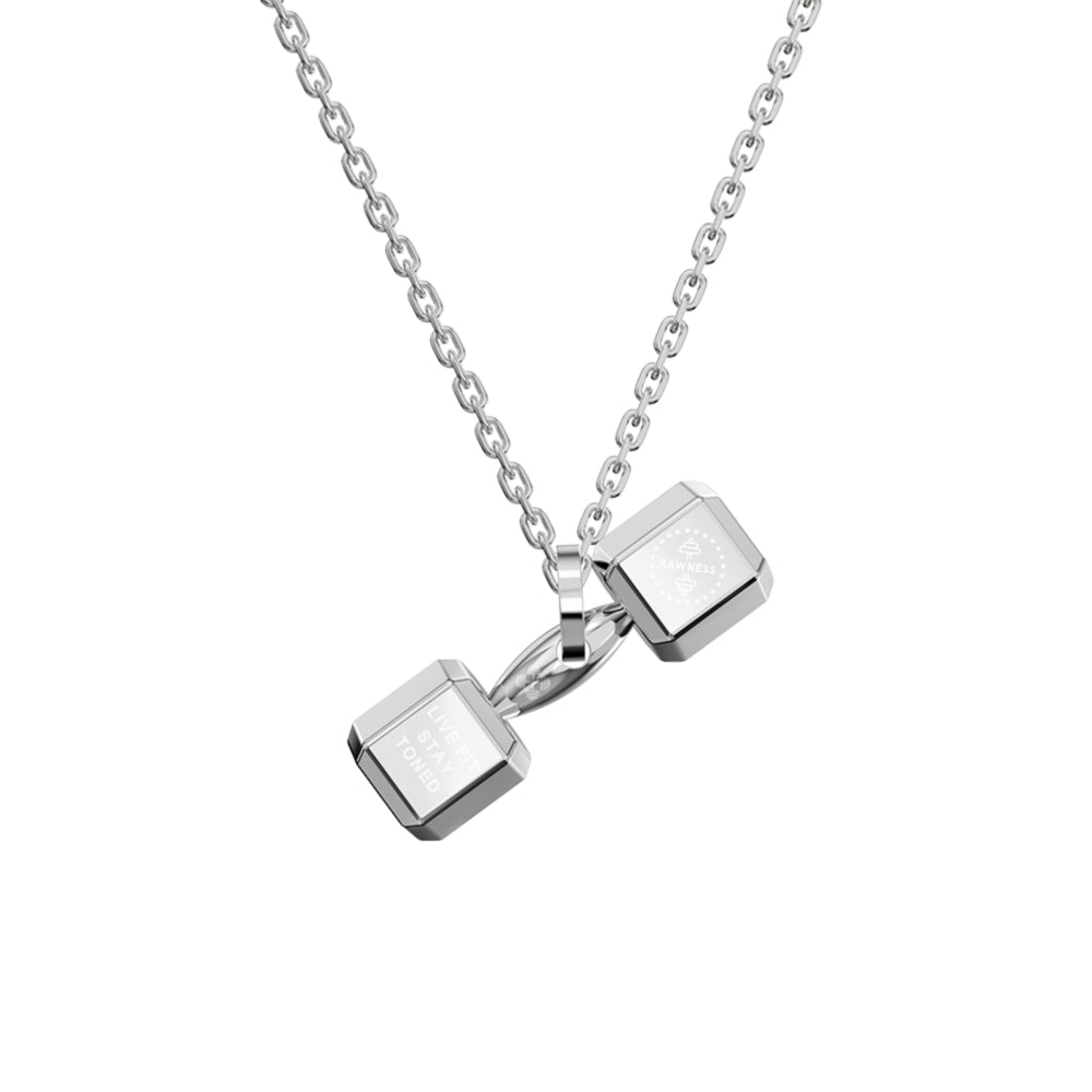 Dumbbell Pendant Necklace all in one