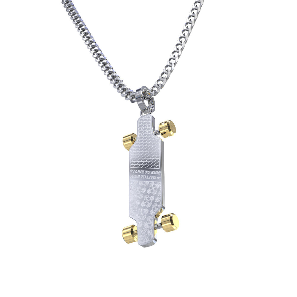 Skateboard Necklace