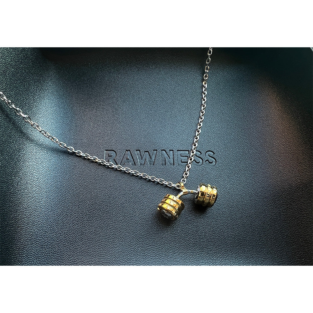 Gravity Defying Barbell Necklace