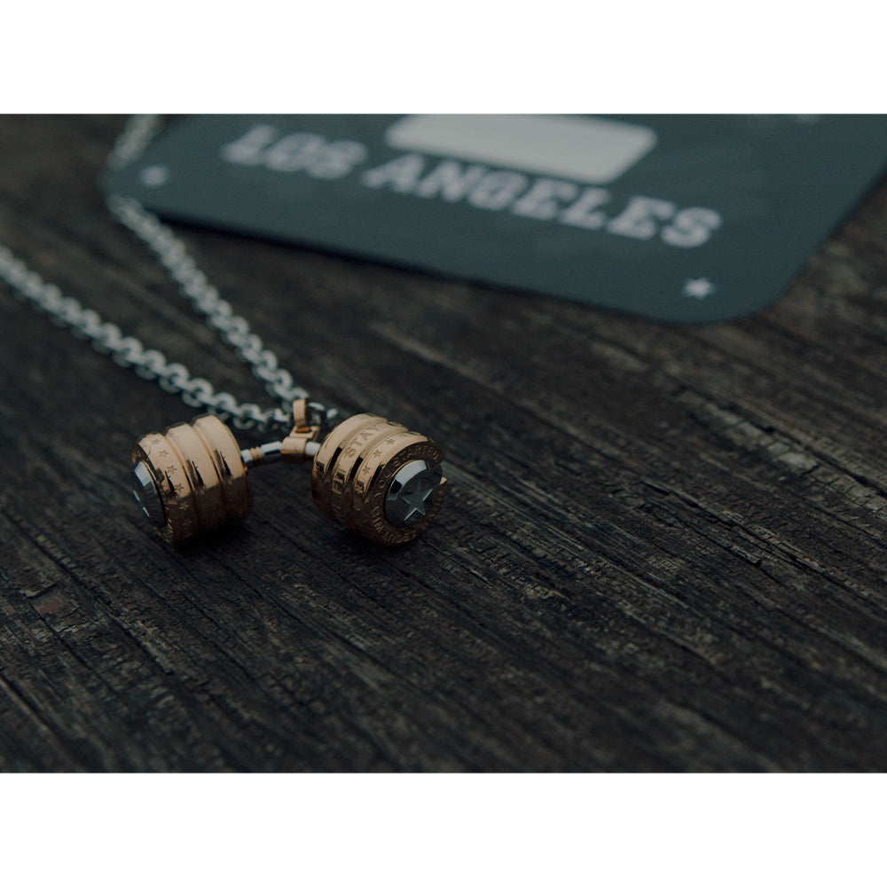 Gravity Defying Barbell Necklace