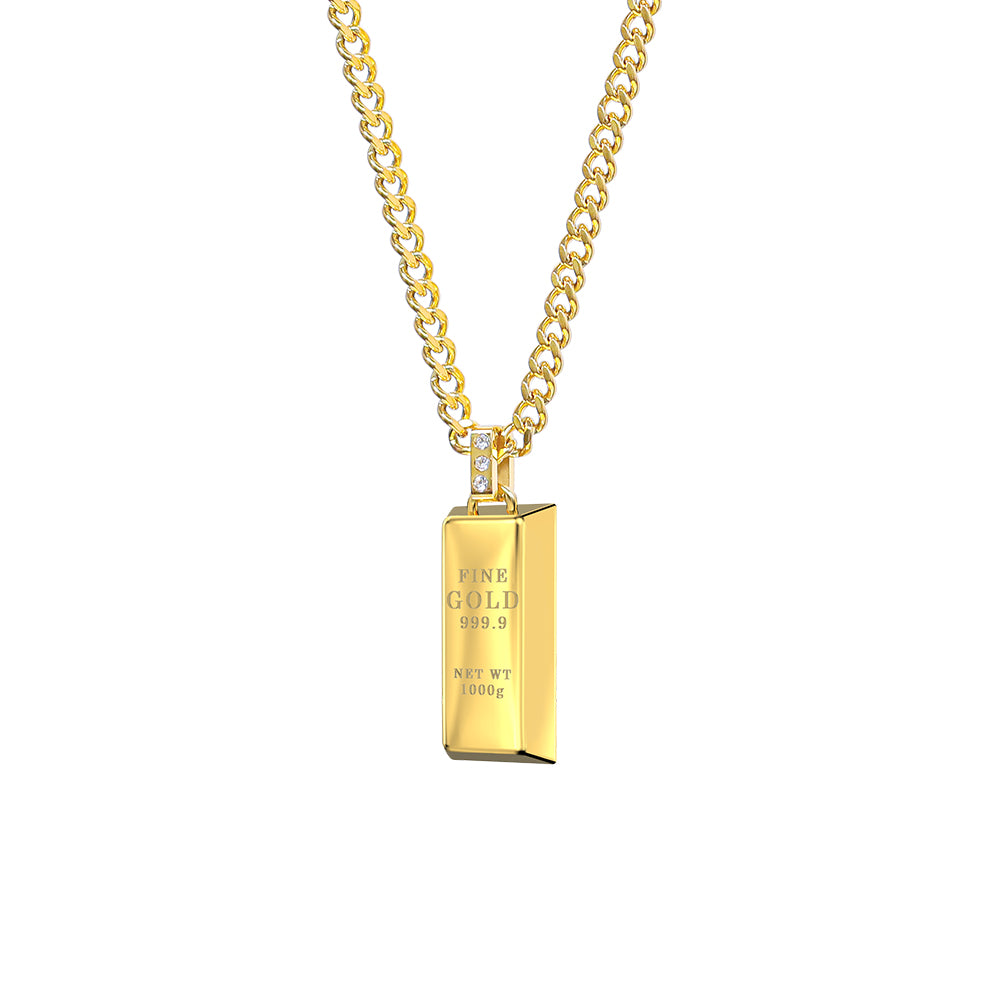 Gold Brick Necklace