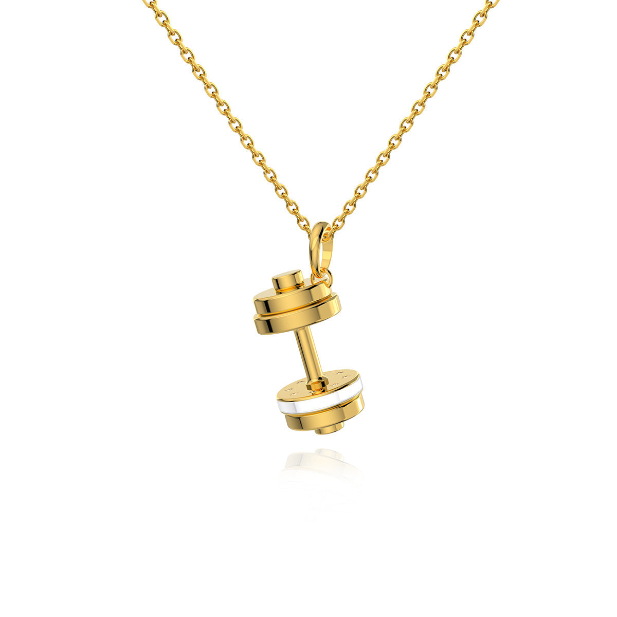 RAWNESS Ceramic Accent Dumbbell Necklace RAWNESS